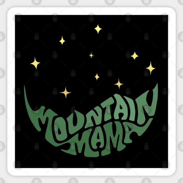 Mountain Mama Word Art Sticker by Slightly Unhinged